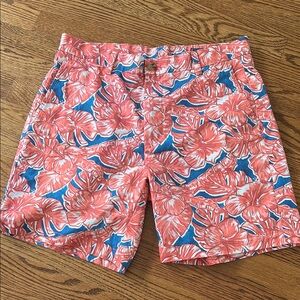 Vineyard Vines Pink and Blue Floral Shorts